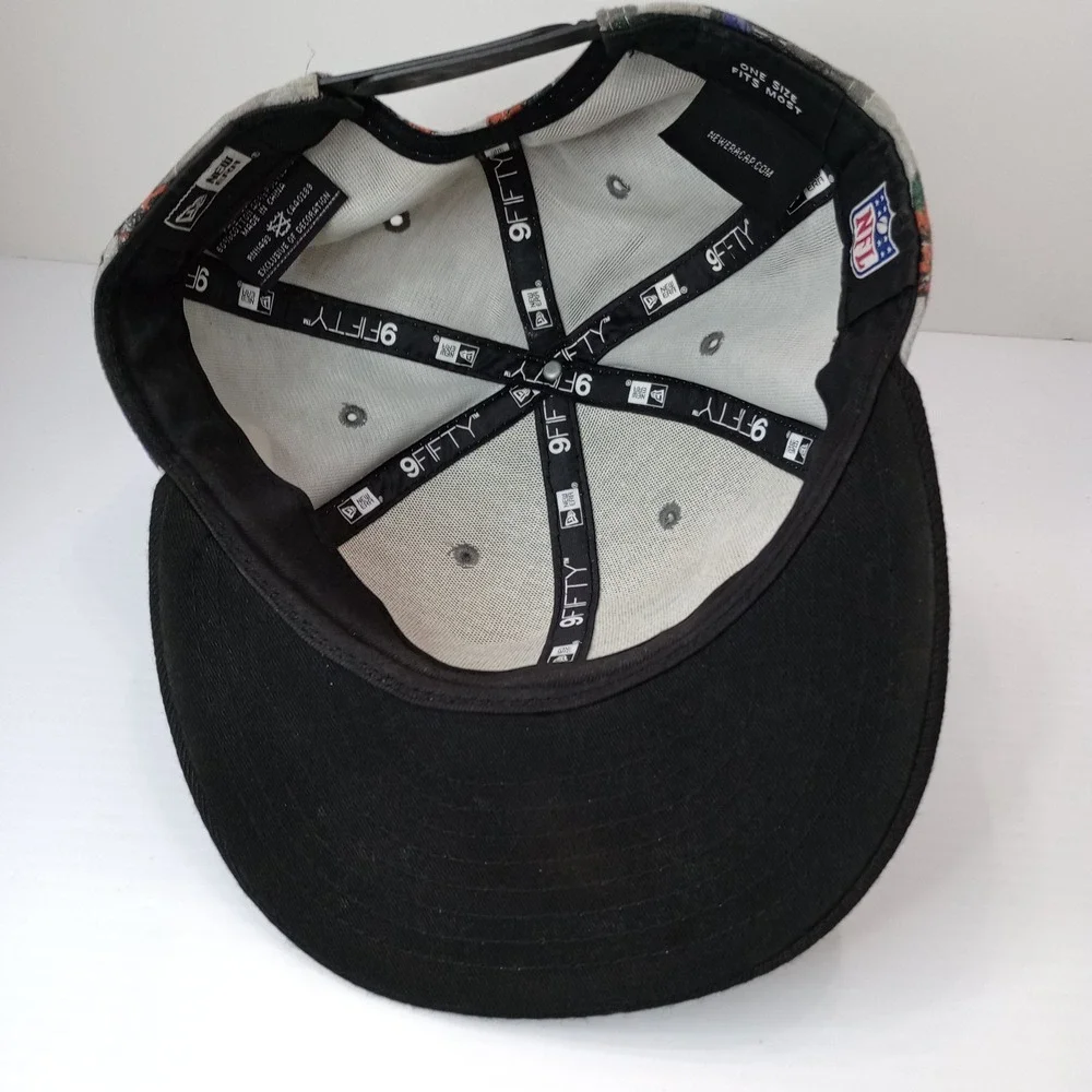 Denver Broncos New Era 9FIFTY Floral Snapback Hat‎ Gray Black NFL